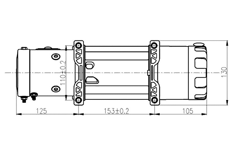 Verricello T-MAX ATW-6000 | 2720 Kg | 12V - Cavo al plasma 312.ATW6000-P T-MAX