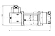 Verricello T-MAX ATW-6000 | 2720 Kg | 12V - Cavo al plasma 312.ATW6000-P T-MAX