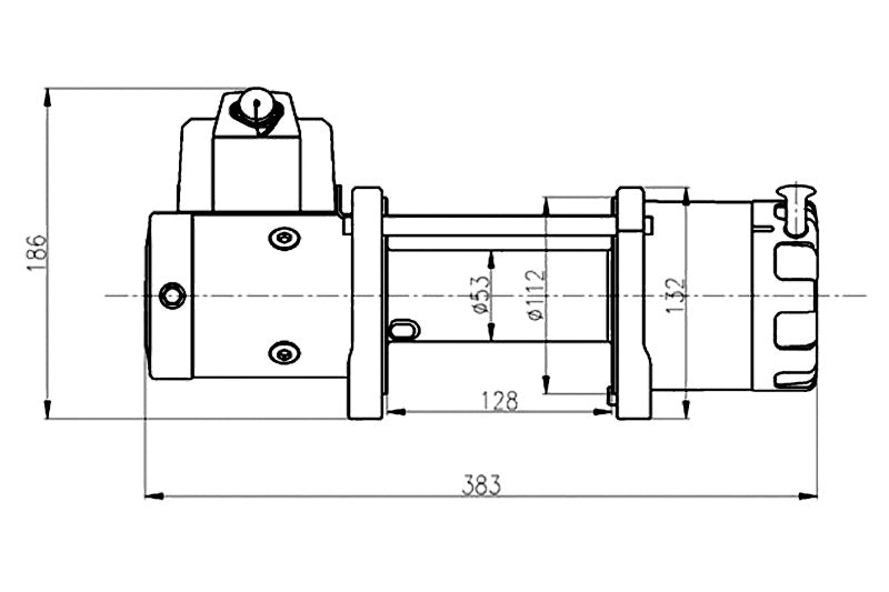 Verricello T-MAX ATW-6000 | 2720 Kg | 12V - Cavo al plasma 312.ATW6000-P T-MAX