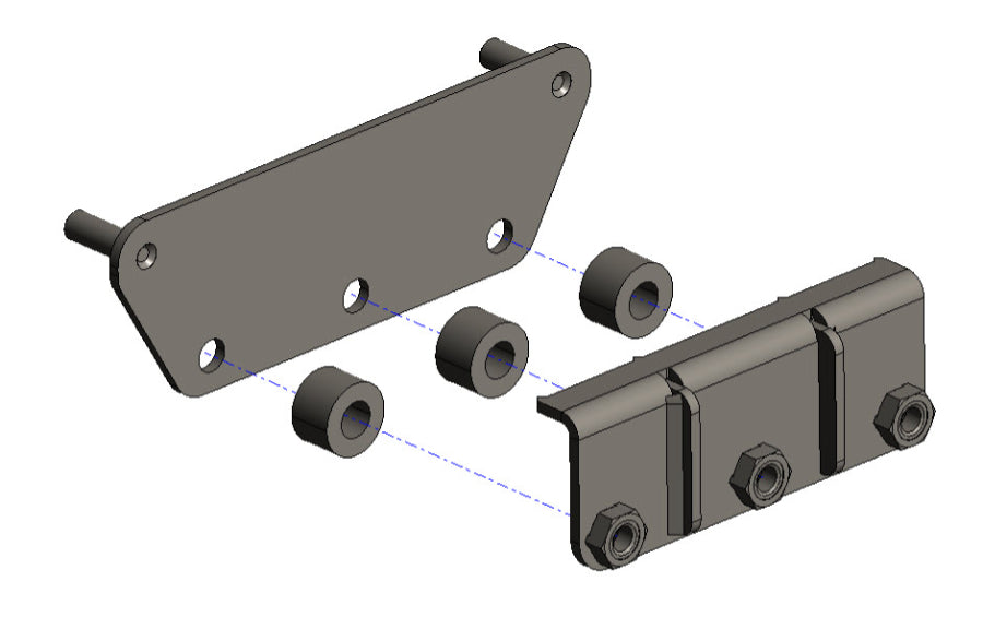 Kit Galleria Rhinorack su cassone ribaltabile con Multi-Rack estensibile per Toyota Hilux REVO Extra Cab 55-010-PNG01+55-01-0290 Rhino Rack