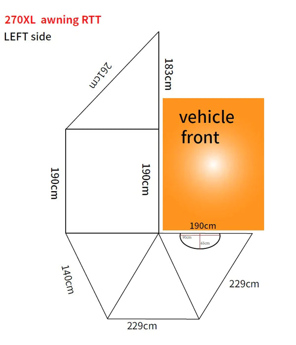 Tendalino  Campboss  Campboss 4x4 Circolare 270° XL - Indipendente A4A-BSA-270-XL 4x4