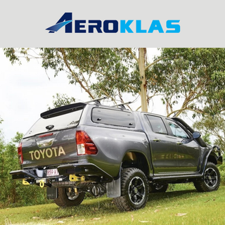 Hardtop Aeroklas Elegante Toyota Hilux DC 2016+ | Finestrini incernierati Aeroklas Xperts4x4