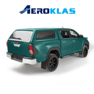 Hardtop Aeroklas Elegante Toyota Hilux DC 2016+ | Finestrini incernierati Aeroklas Xperts4x4