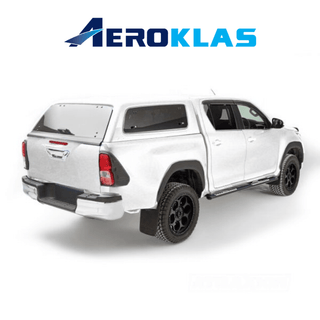 Hardtop Aeroklas Elegante Toyota Hilux DC 2016+ | Finestrini incernierati Aeroklas Xperts4x4