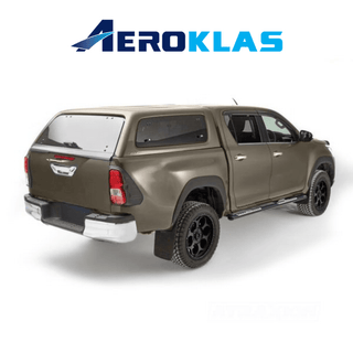 Hardtop Aeroklas Elegante Toyota Hilux DC 2016+ | Finestrini incernierati Aeroklas Xperts4x4