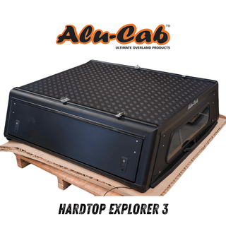 Hardtop  Double Cab Alu-Cab Explorer 3 Toyota Hilux 2005-2015 - Alu-Cab nero / liscio AC-C-D-TH05-E-BS Xperts4x4