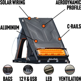 Tende da tetto Expedition Gen 3-R Nero | ALU-CAB Alu-Cab AC-RT-3R-B Xperts4x4