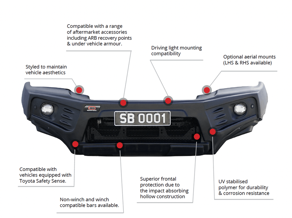 Paraurti Toyota Hilux 2020 a presente - Stealthbar - Omologato UE - ARB - Xperts 4x4