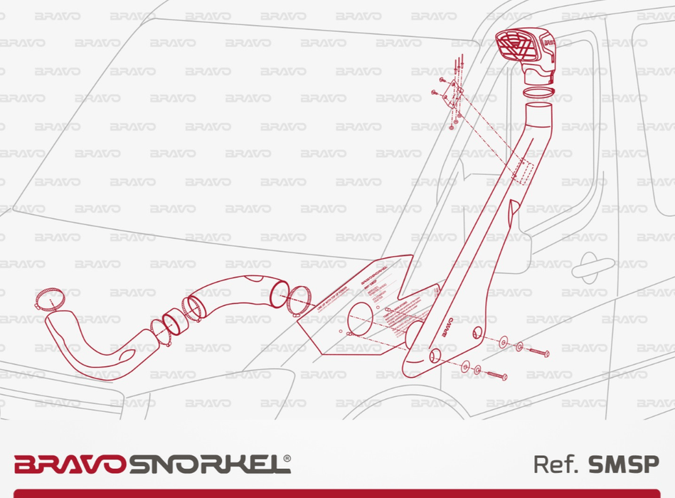 Snorkel Bravo 4x4 - Mercedes Sprinter 2006-2018 - Snorkel Bravo - Xperts 4x4