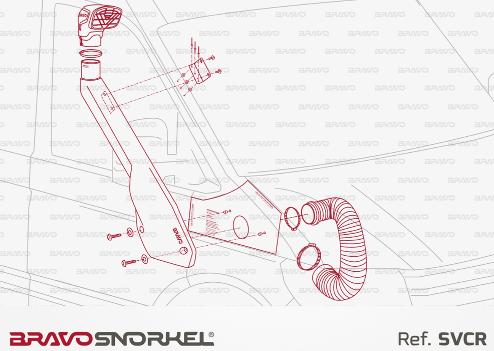 Snorkel Bravo 4x4 - Volkswagen Crafter 2017+ - Snorkel Bravo - Xperts 4x4