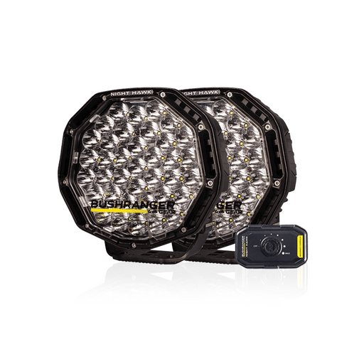 Bushranger  Bushranger 2x 9" Faretti Night Hawk SR (fascio luminoso incluso) - - Xperts 4x4