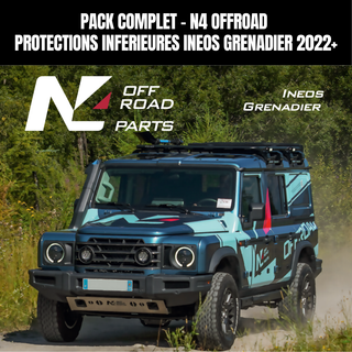 Protezione completa Ineos Grenadier 2022+ N4 Offroad - Pacchetto armatura in alluminio N4 OFFROAD BLAV103A+ BLBT95A+ BLBT99A+ BLDV66B+ BLDV67A+ BLDV68A+ BLRE69B+ SUKT47 Xperts4x4