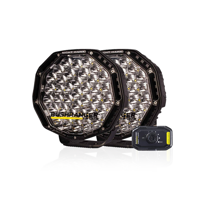 Bushranger 2x Faretti 9" Night Hawk SR (fascio luminoso incluso) NHX230VLI-KIT+ NHW20VLI Bushranger