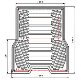 Letto scorrevole per pickup a doppia cabina per impieghi gravosi | Systeme Universel 180.SLTR-DC Xperts 4x4