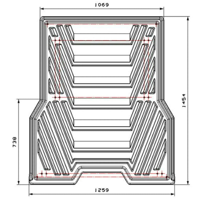 Letto scorrevole per pickup a doppia cabina per impieghi gravosi | Systeme Universel 180.SLTR-DC Xperts 4x4