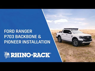 Kit portatutto Rhinorack con spina dorsale per Ford Ranger Raptor 2023 NEW GEN & Volkswagen Amarok 2023