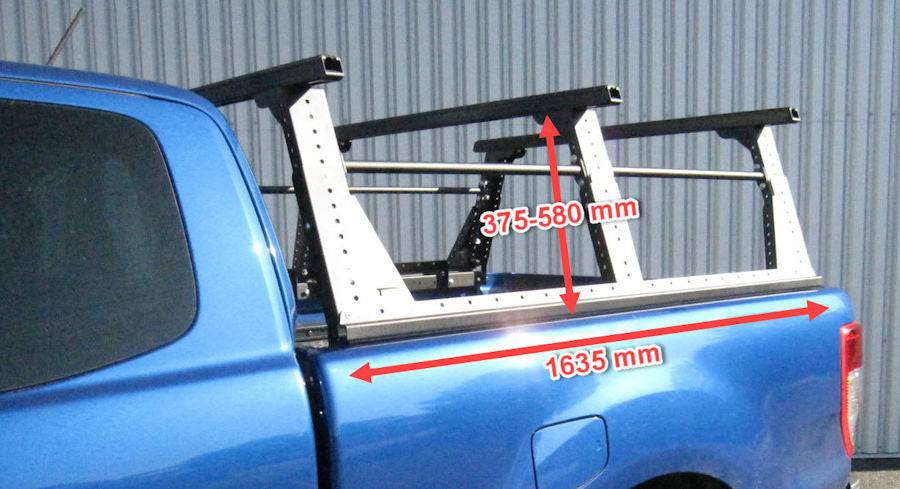 Rhino Rack Kit Galleria Rhinorack su cassone ribaltabile con Multi-Rack estensibile per Toyota Hilux REVO Extra Cab - - Xperts 4x4