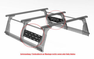 Extra Cab Rhino Rack Supporti laterali opzionali per Multi-Rack Estensibile Anteriore destro + posteriore sinistro 55-01-0080 Xperts4x4