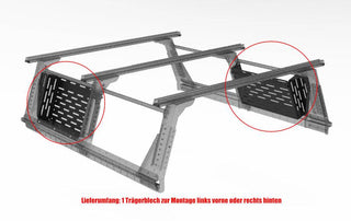 Opzione Piastra morbida per Multi-Rack estensibile Extra Cab Rhinorack Anteriore sinistro + posteriore destro 55-01-0130 Xperts4x4