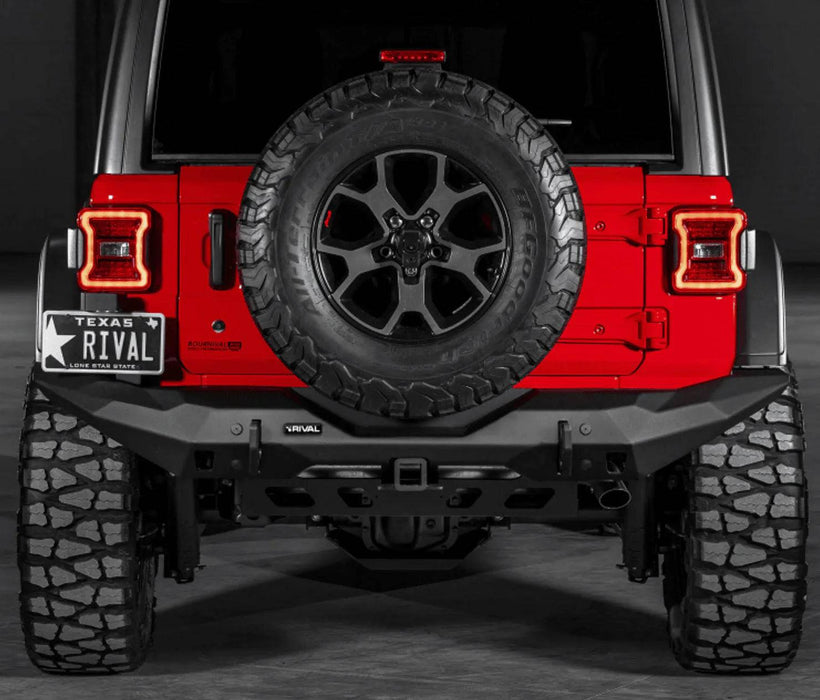 Paraurti posteriore RIVAL senza luci LED - 2018 Jeep Wrangler JL-Presente - RIVAL - Xperts 4x4