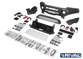 Paraurti anteriore Rival Toyota Hilux 2021 un presente leggero e robusto RIVAL SENZA LED 2D.5722.1-NL Xperts4x4