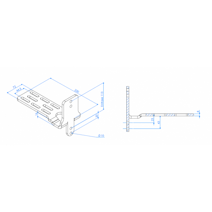 Tendalino  ROCKALU 180° + Pareti - 360 | A libera installazione ROCK360+ROCK005 Rockalu