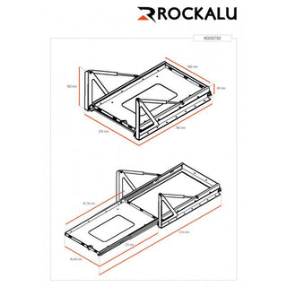 ROCKALU  Rockalu Vassoio scorrevole/inclinabile per frigoriferi (750x430mm) - - Xperts 4x4