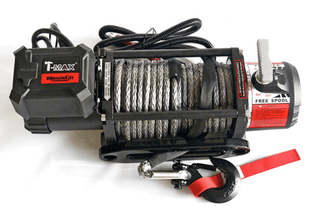 Verricello T-MAX Muscle Fit MW12500 | 5665 Kg | 12V | Cavo Sintetico/Plasma - T-MAX - Xperts 4x4