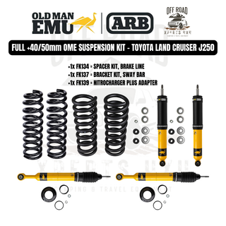 Kit sospensioni OME +40/50mm - Toyota Land Cruiser Prado J250 2.8L Diesel su Xperts4x4 4x4 Accessori Fuoristrada