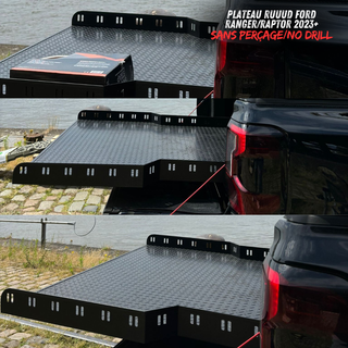 Piattaforma scorrevole RUUUD Ford Ranger/Raptor 2023+ NEXT GEN (senza foratura) su Xperts4x4 4x4 Off-Road Accessories