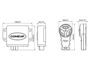 Telecomando senza fili COMEUP RF-24DP - 6 Pin su Xperts4x4 4x4 Off-Road Accessori