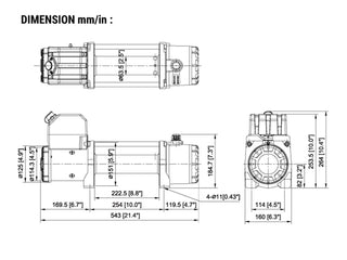 Verricello COMEUP GIO 100s 12V - 4,5 Tonnellate - Cavo sintetico su Xperts4x4 4x4 Off-Road Accessories